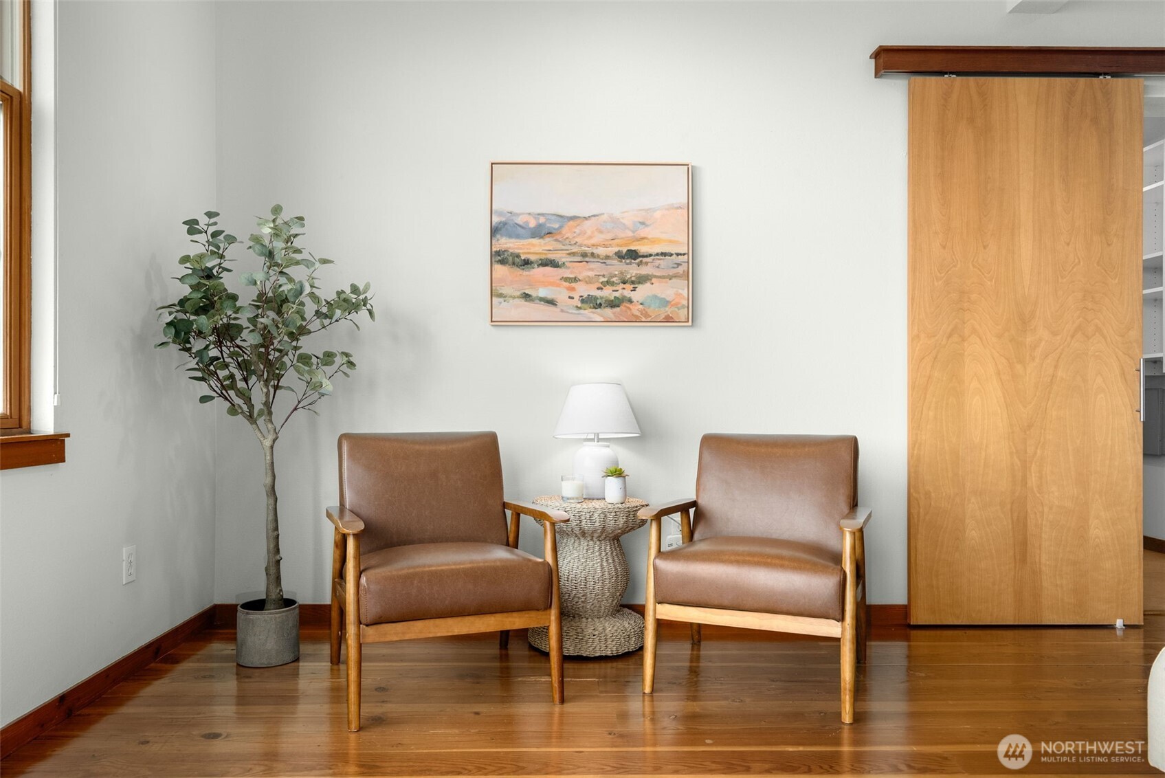 Primary suite is spacious and has room for office or exercise area