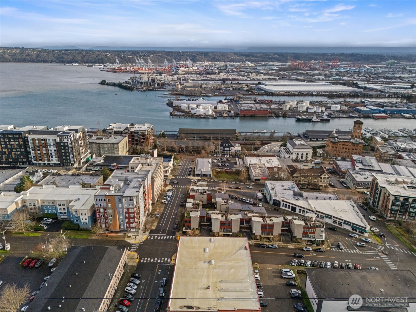 Views of Mount Rainier, Port of Tacoma, beautiful lights at night