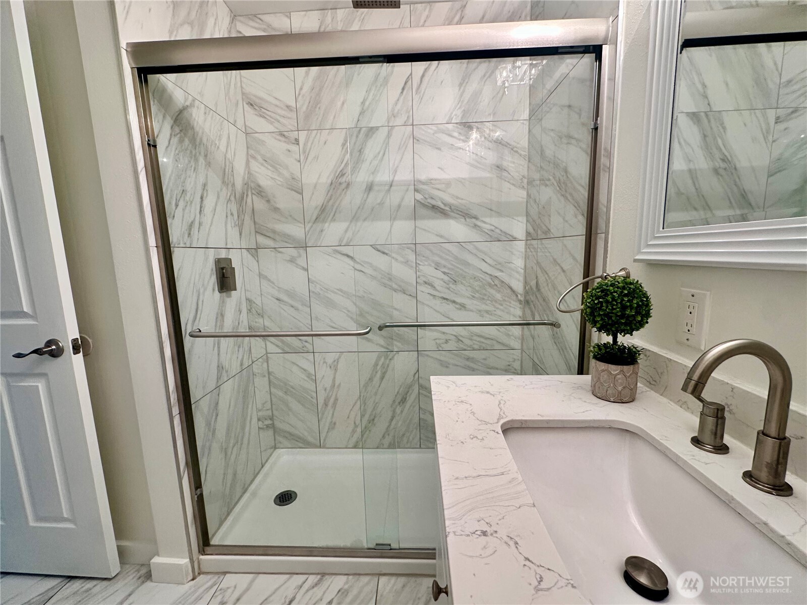 Beautiful Walk-In Shower.