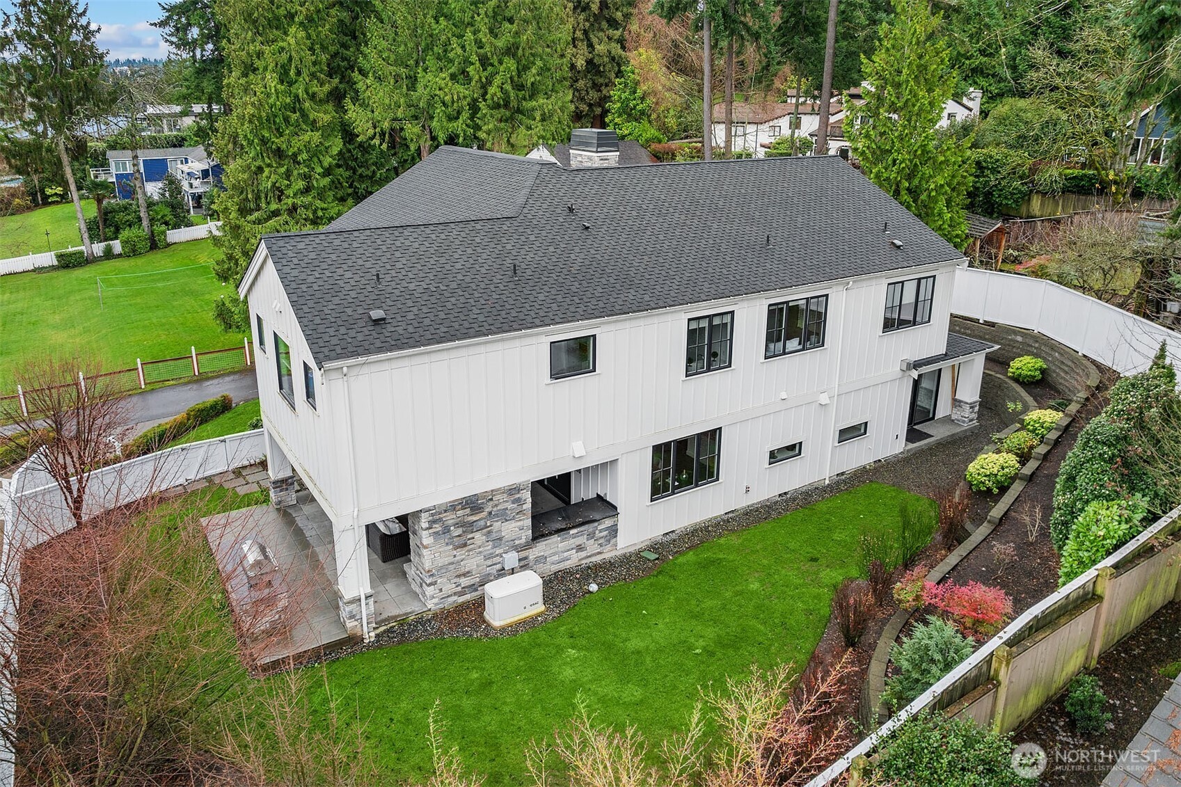 Picture enhanced with blue sky and green grass.