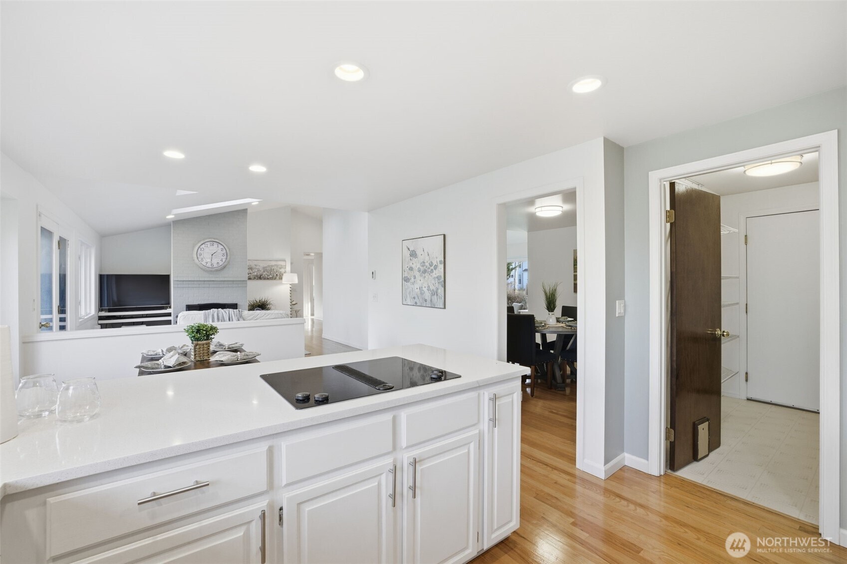 Open-concept great room ideal for gathering.