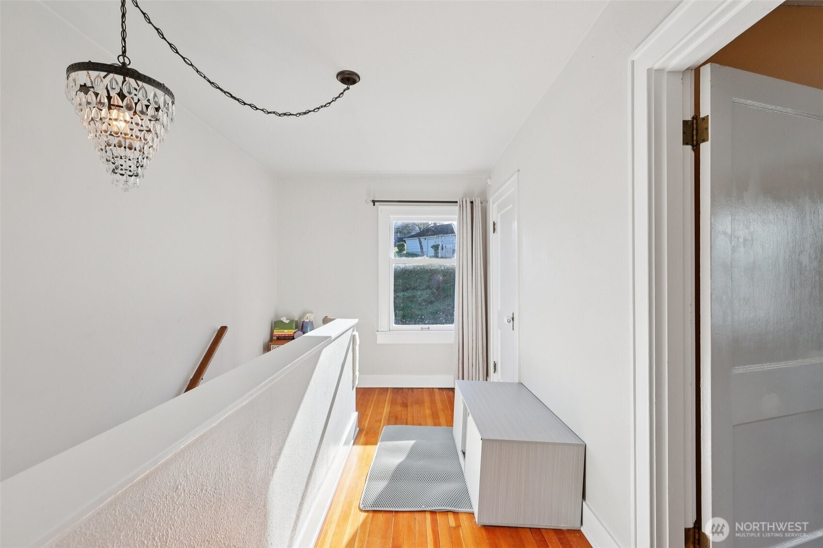 great light in the 2nd floor hall