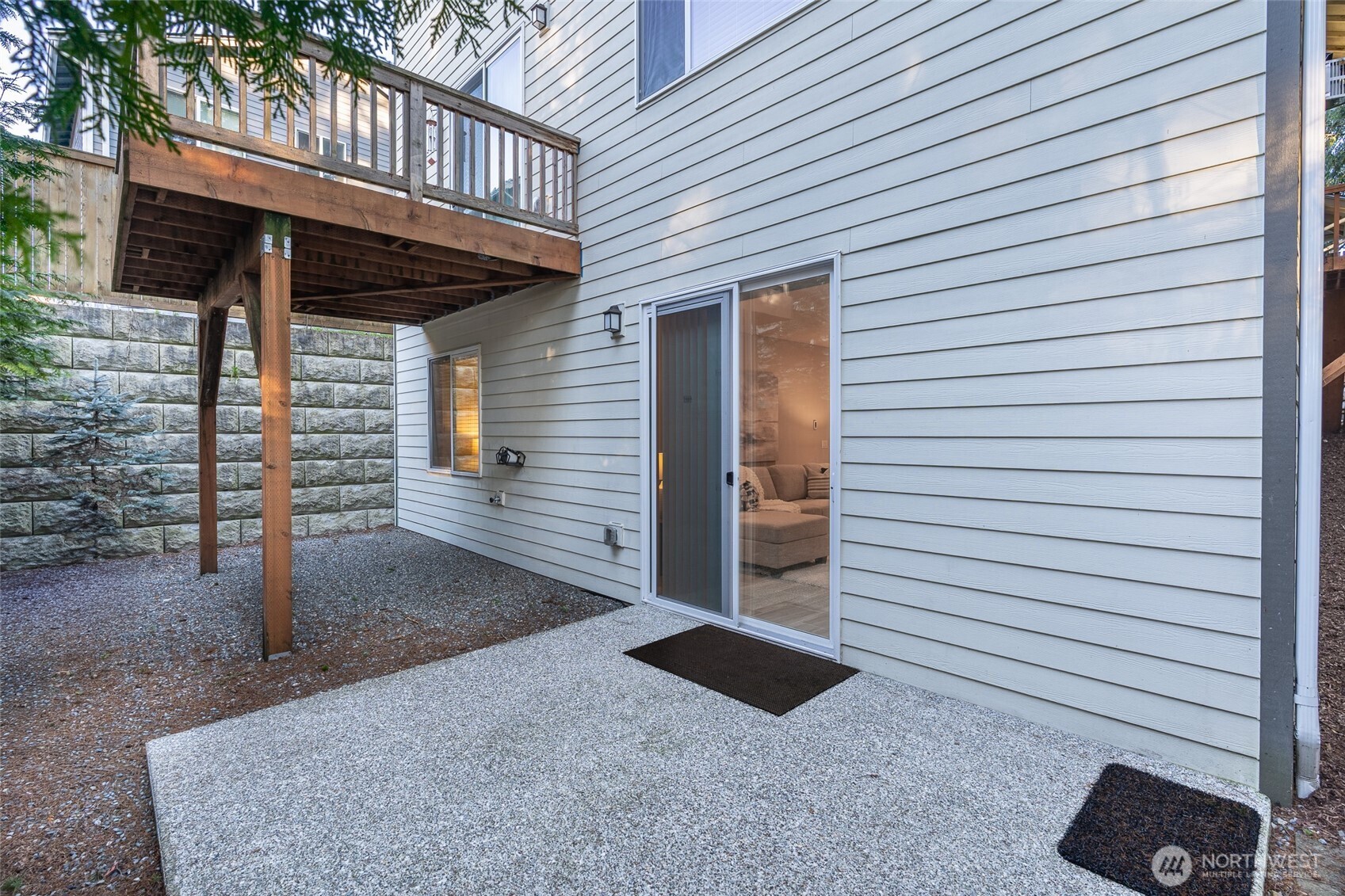 Private backyard space