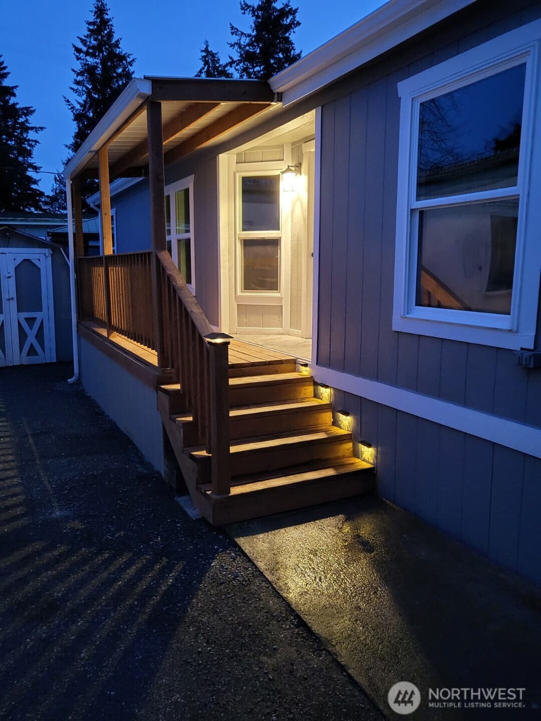 Back Porch / Primary Entrance (Night)