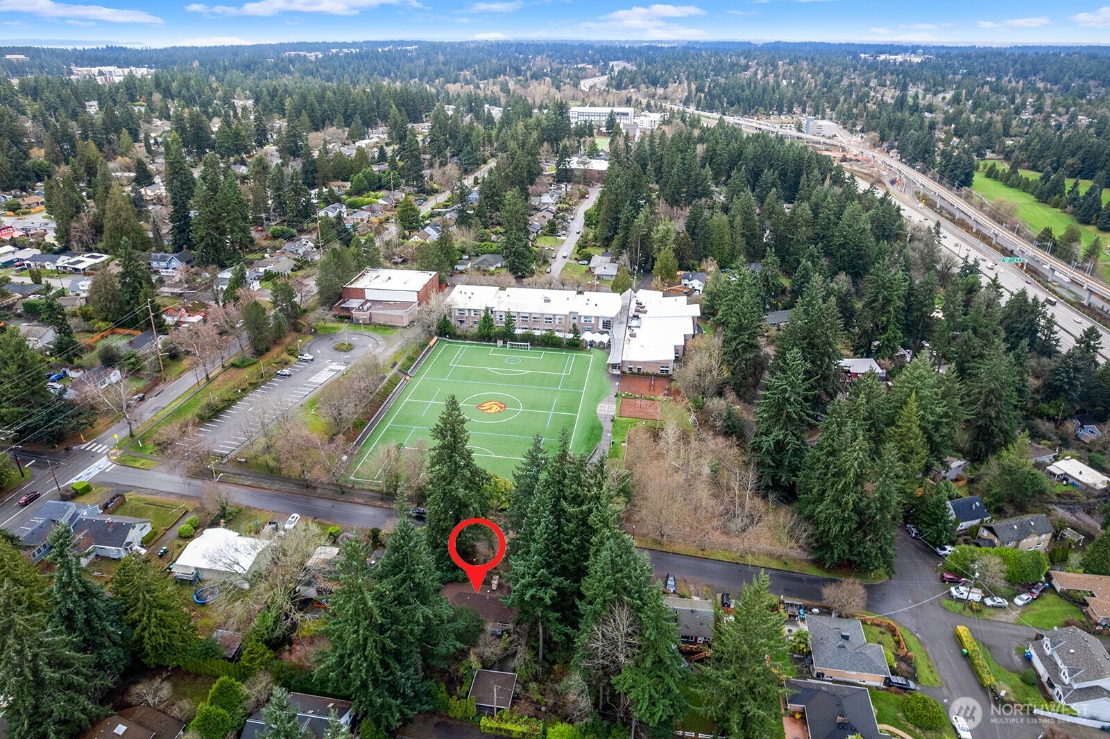 Lakeside Middle School is across the street.