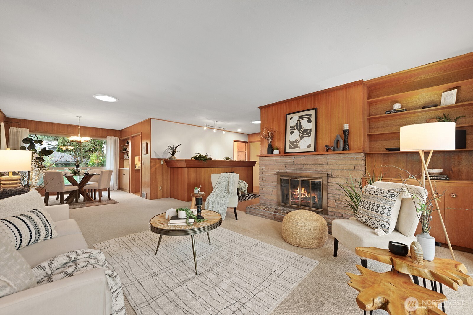 Open floor plan is perfect for entertaining.