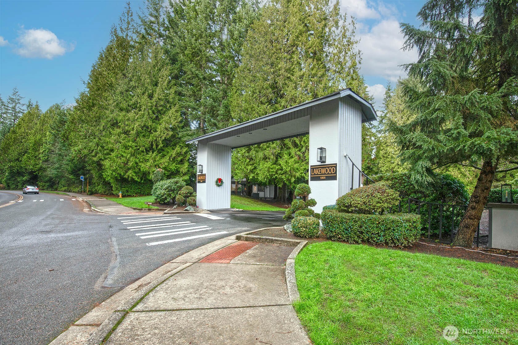 Front of townhome