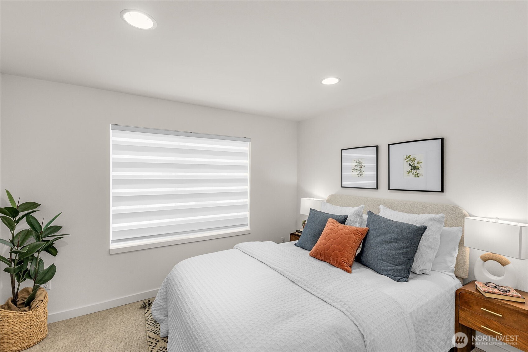 Flexible bedroom ready to adapt as a nursery office or workout zone reflects today’s versatile living needs.