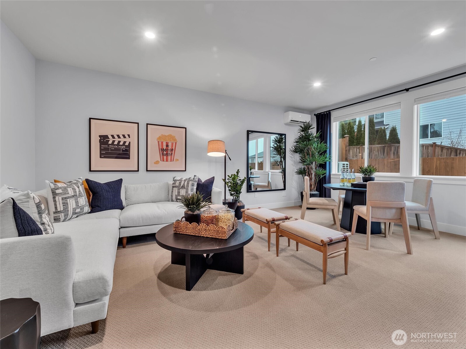 Flexible lower level bonus room provides a variety of functional possibilities. Photo is of model home-Victorian plan-elements of the Chateau plan can vary.