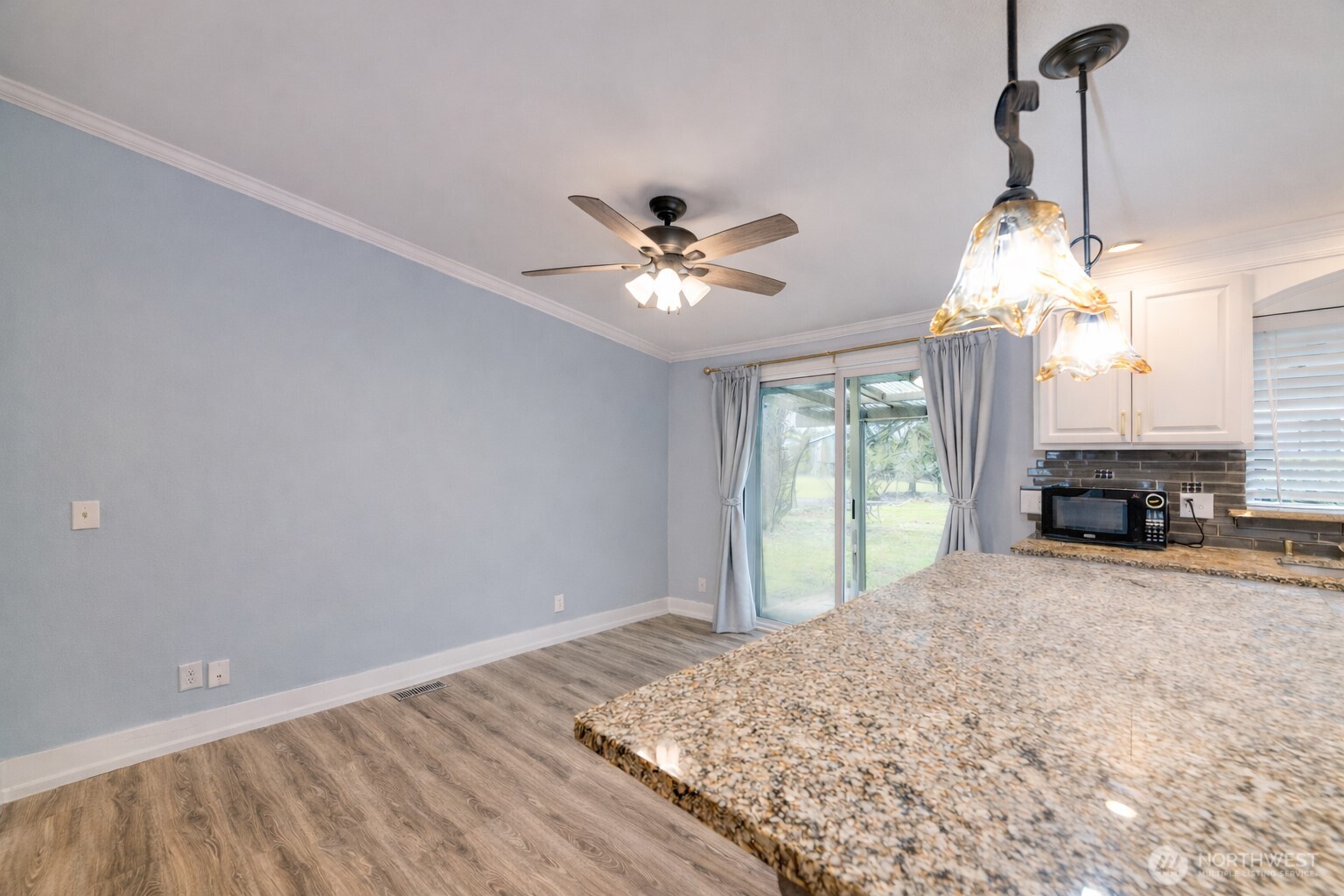 Spacious dining room