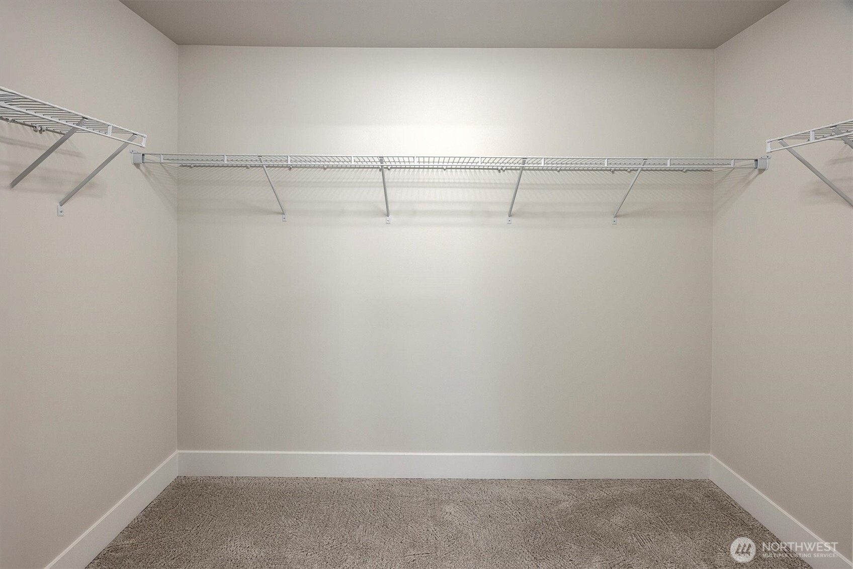 Spacious primary closet