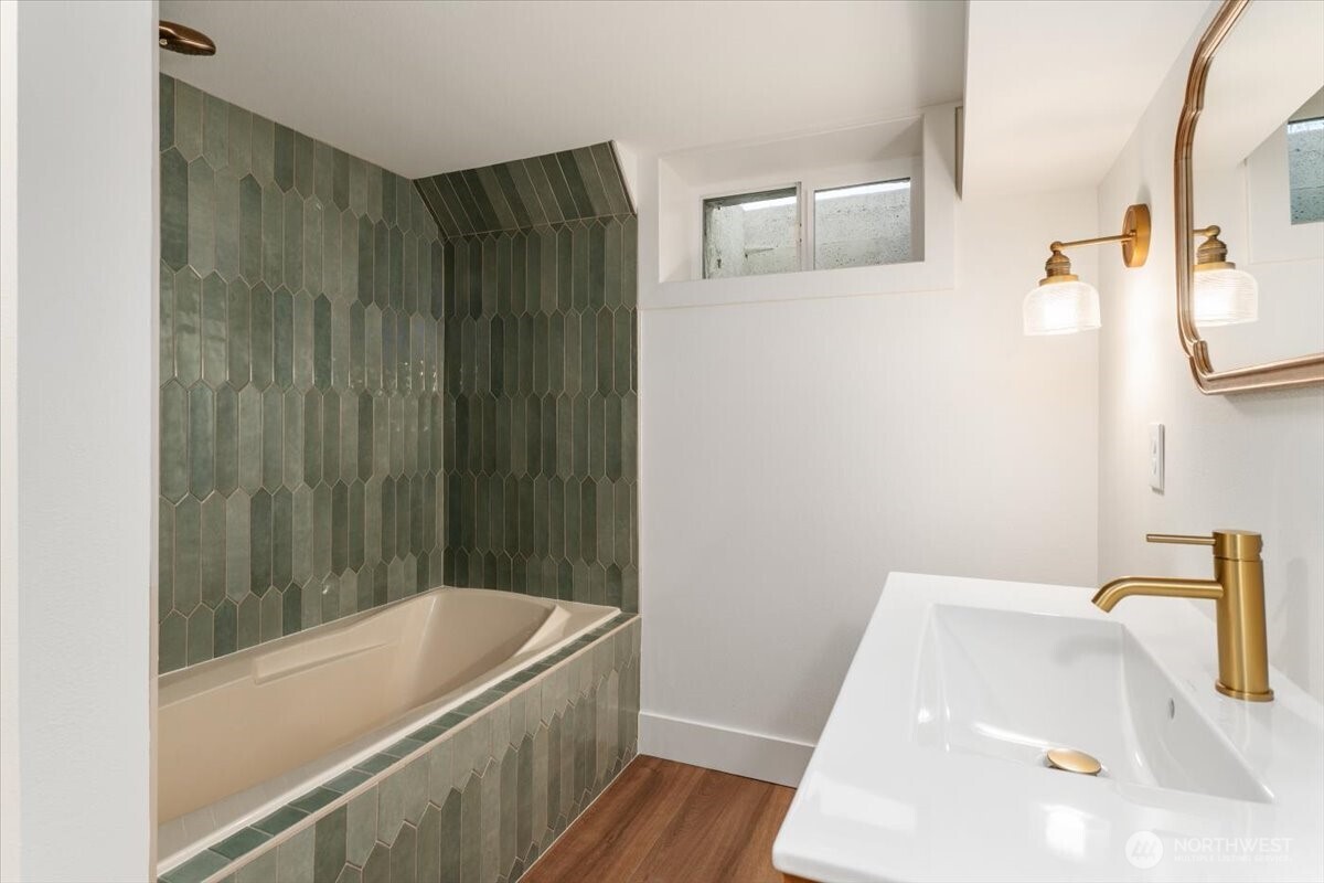 Check out this amazing, fully finished basement!