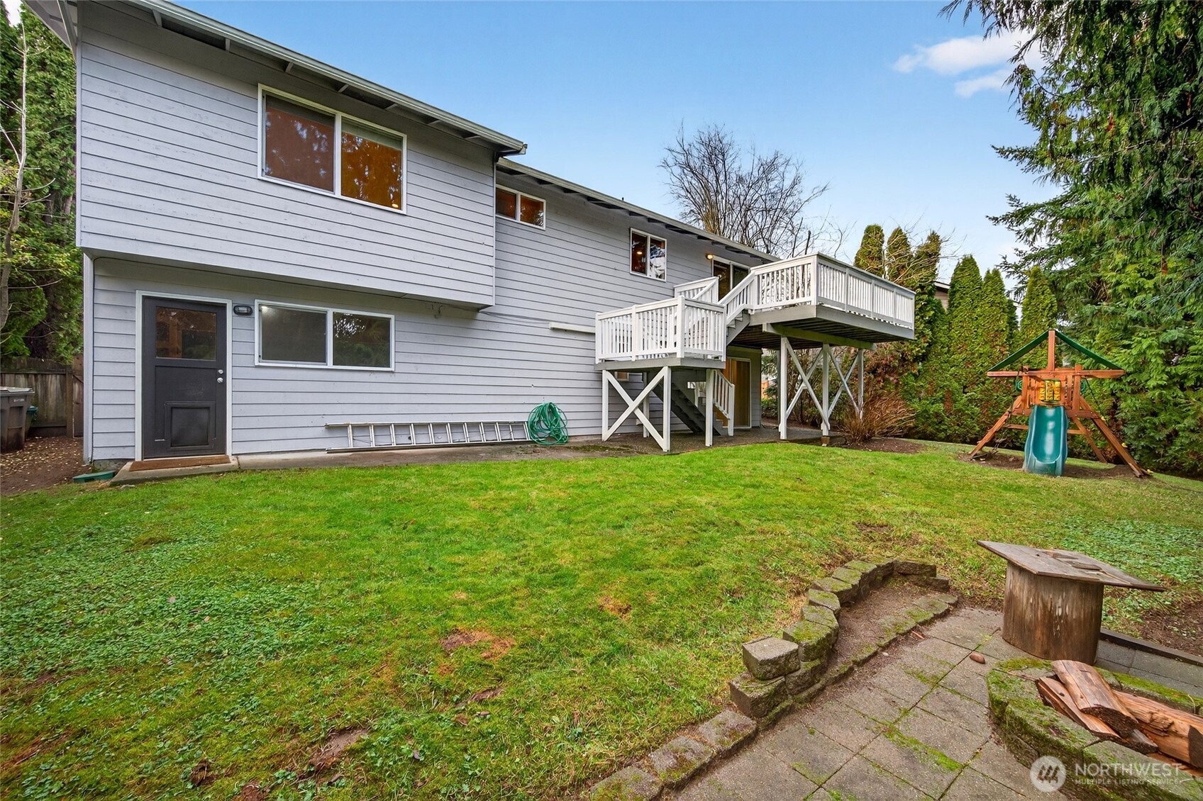 Over 8,000 sq ft lot with privacy trees