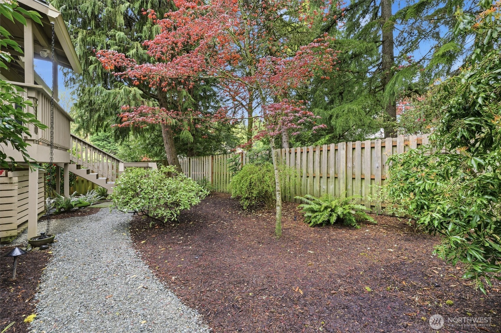 Not just a beautiful back yard, this home also has a fabulous side yard which is great for privacy between neighbors!