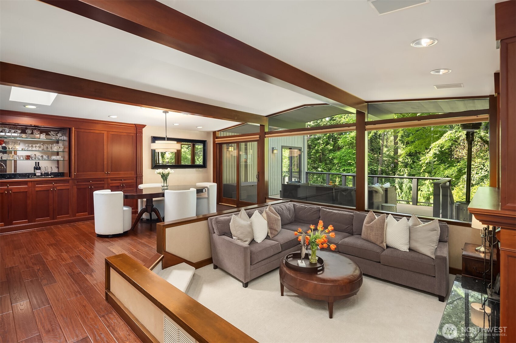 Entertain with ease in the open-concept living and dining areas, which flow onto a generous upper deck—perfect for al fresco dinners under the stars.