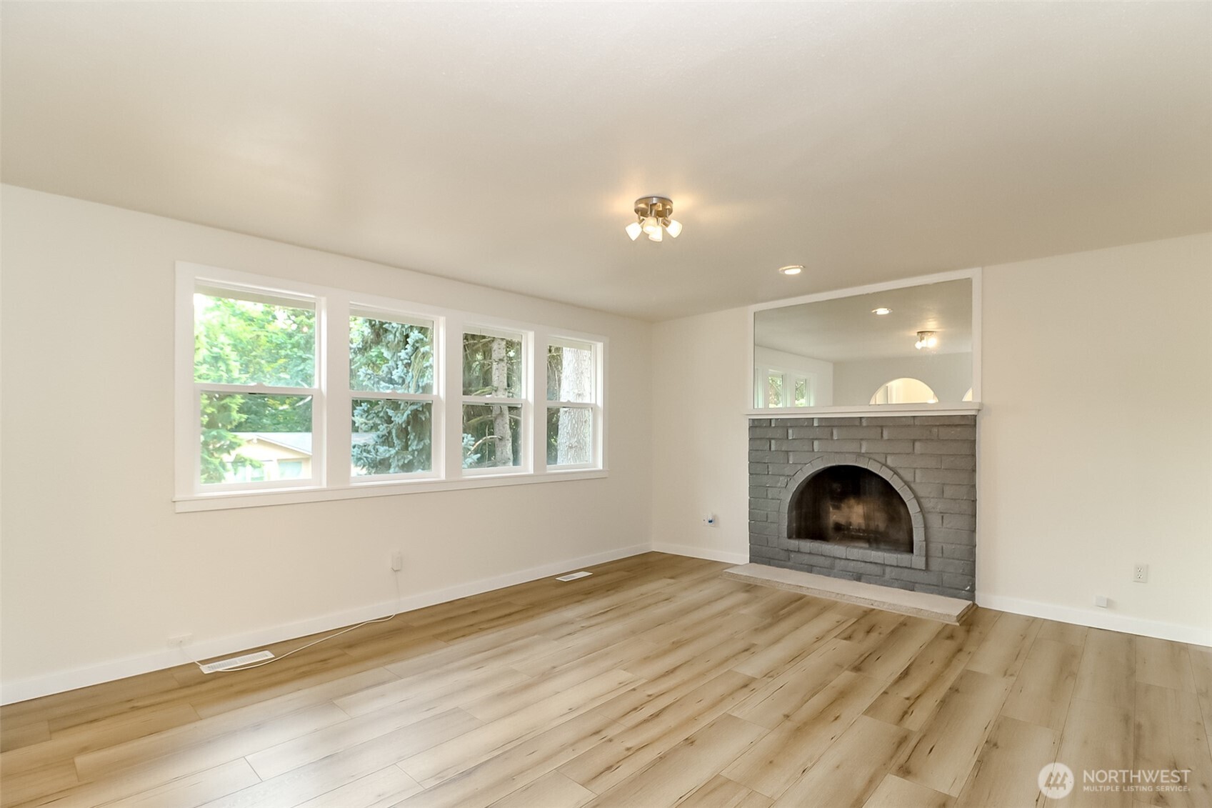 Freshly painted front door