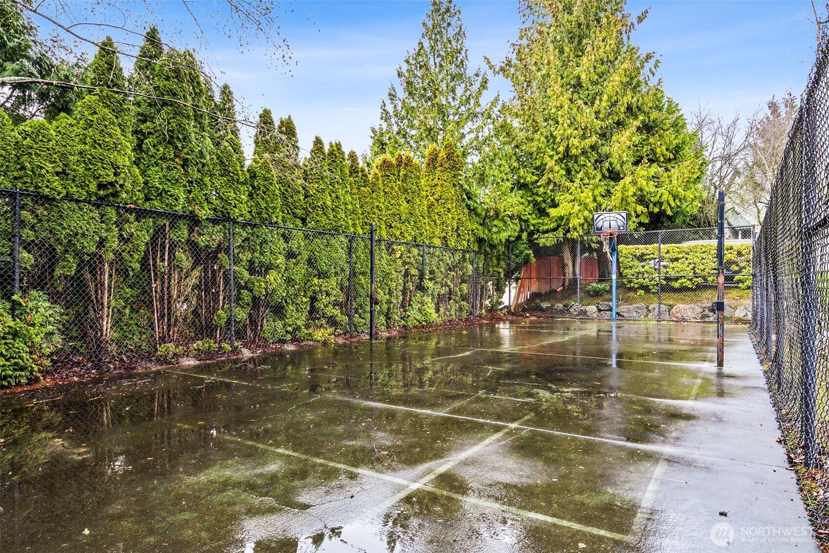 The full upstairs bath serves the 2nd and 3rd bedrooms and has quartz counters.