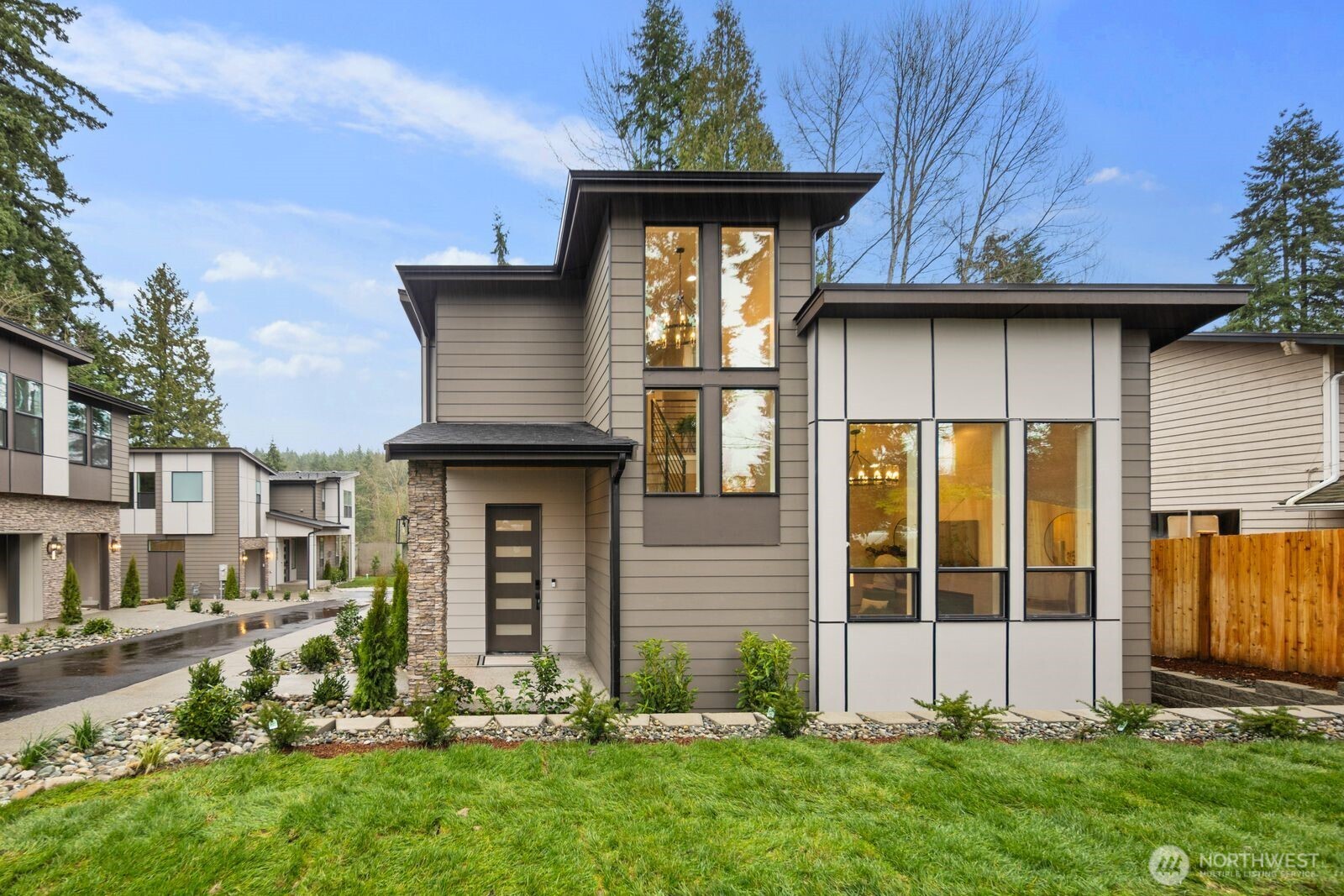 Each cottage features its own private yard.