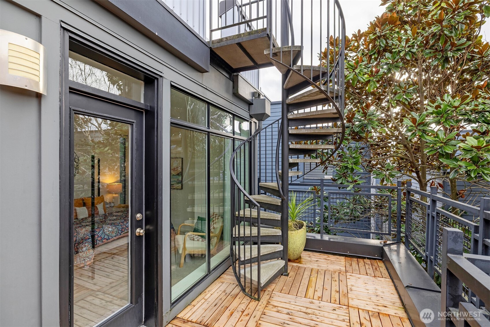 Private balcony off the Primary