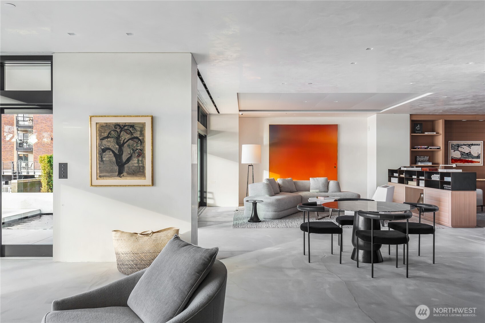 Another vantage point of the open floor plan.