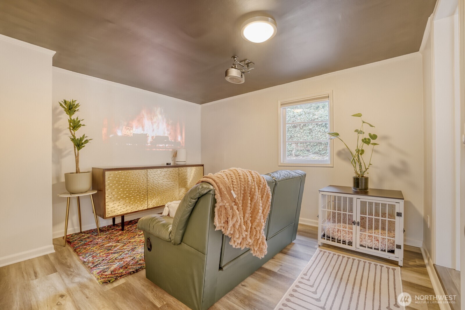 Projector system included.