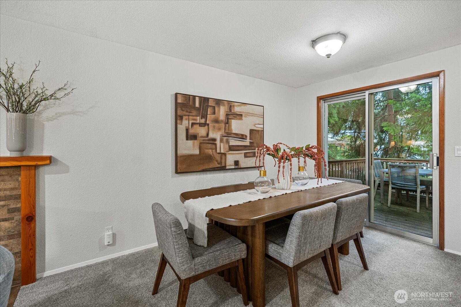 Another view of the stylish and comfortable living room.