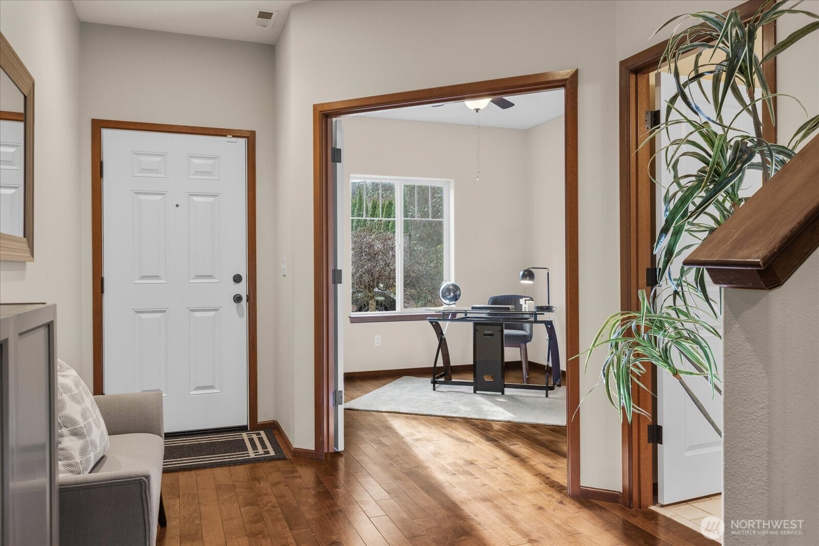 French doors to office/den on main floor.