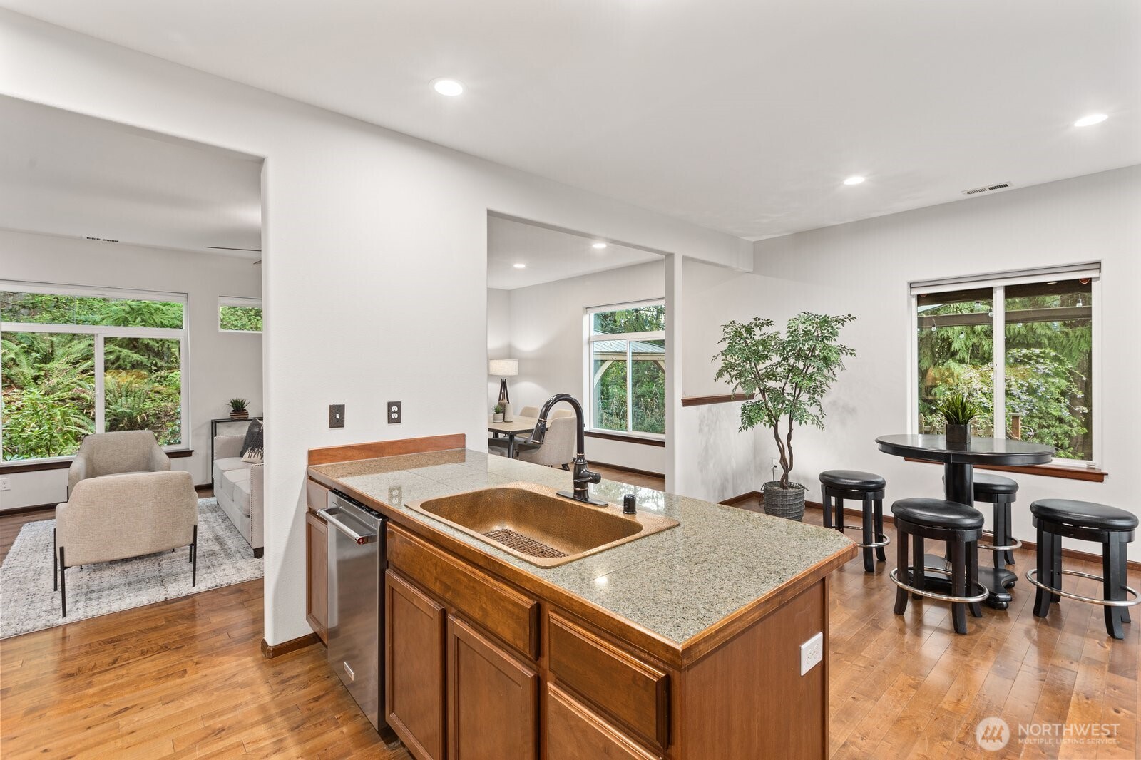 Fresh paint in the office/den.