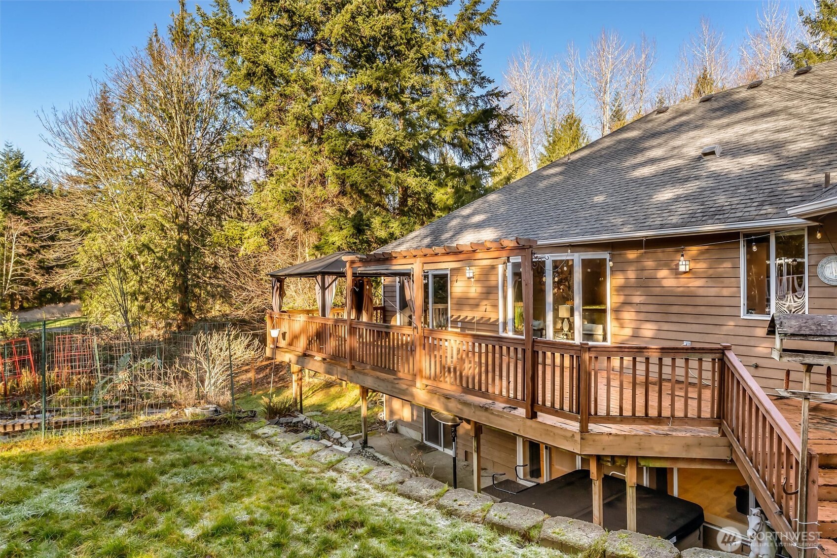 Double bathroom off the bedrooms
