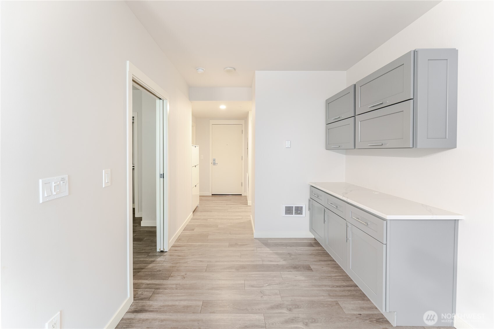 Buffet for extra prep and pantry space.