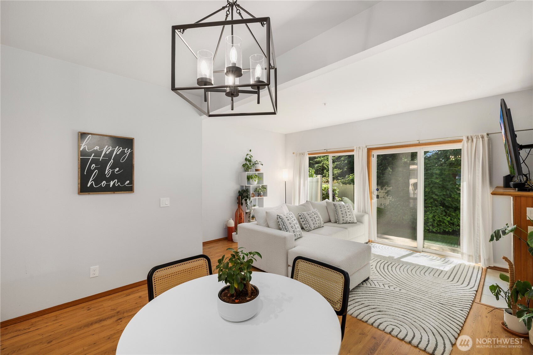 Open concept living space.