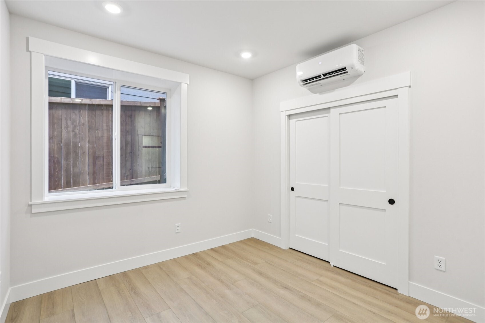 Light and bright 5th bedroom on the lower level.