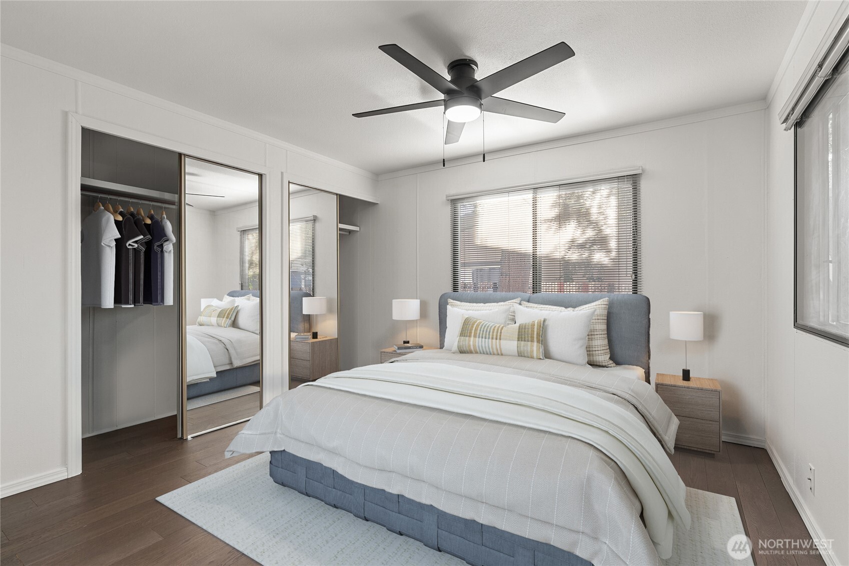 Virtually Staged Masterbedroom