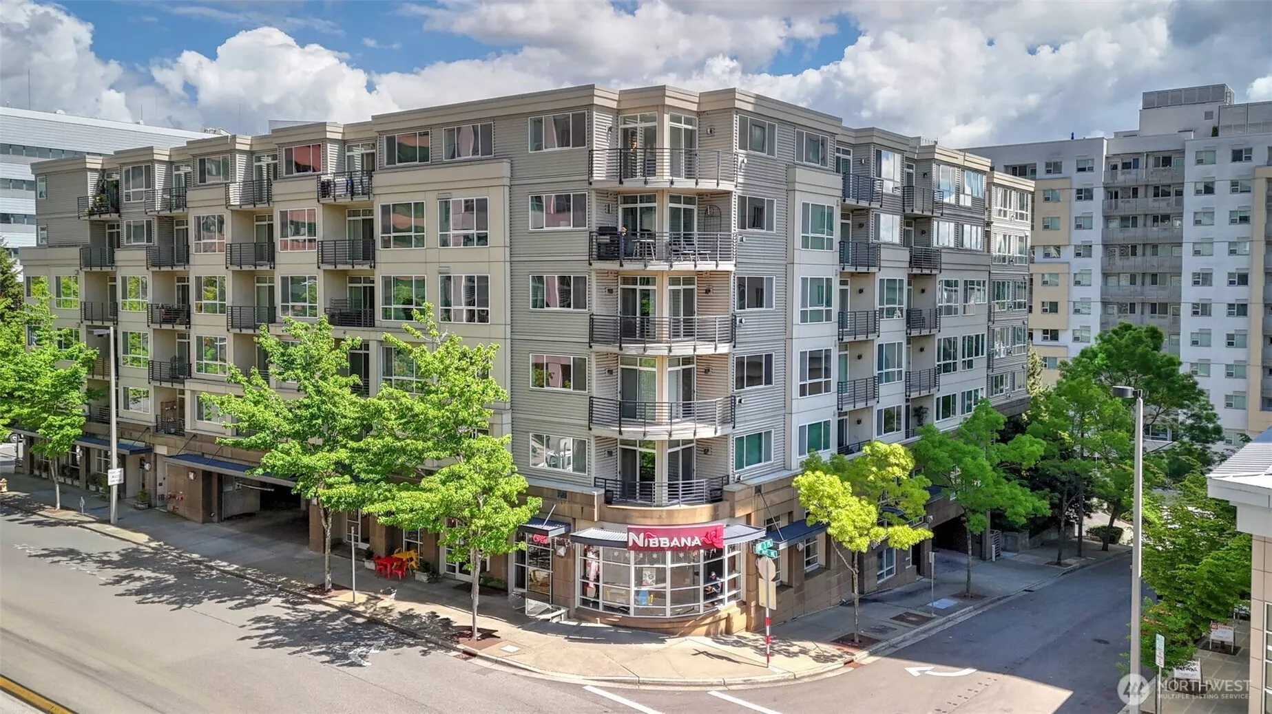 Top floor corner unit with large balcony.