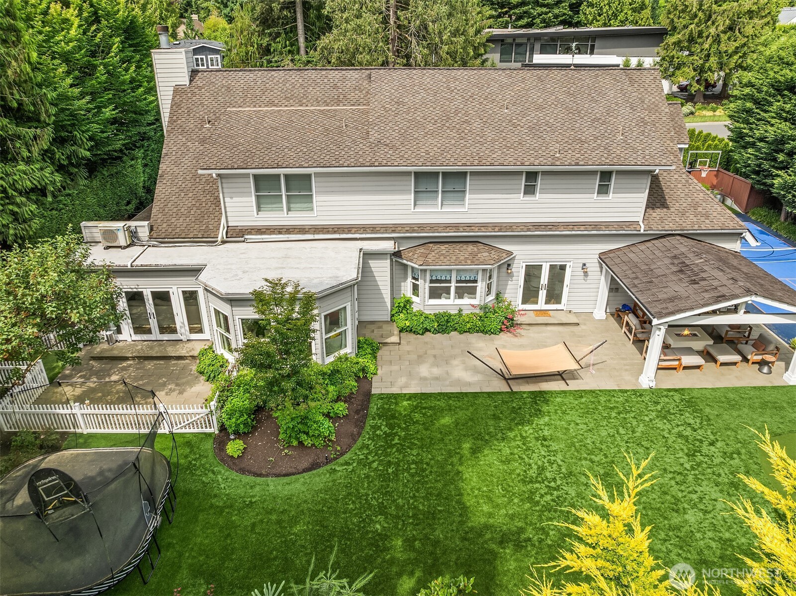 One of the highlights of this retreat is the versatile backyard for both play and relaxation.