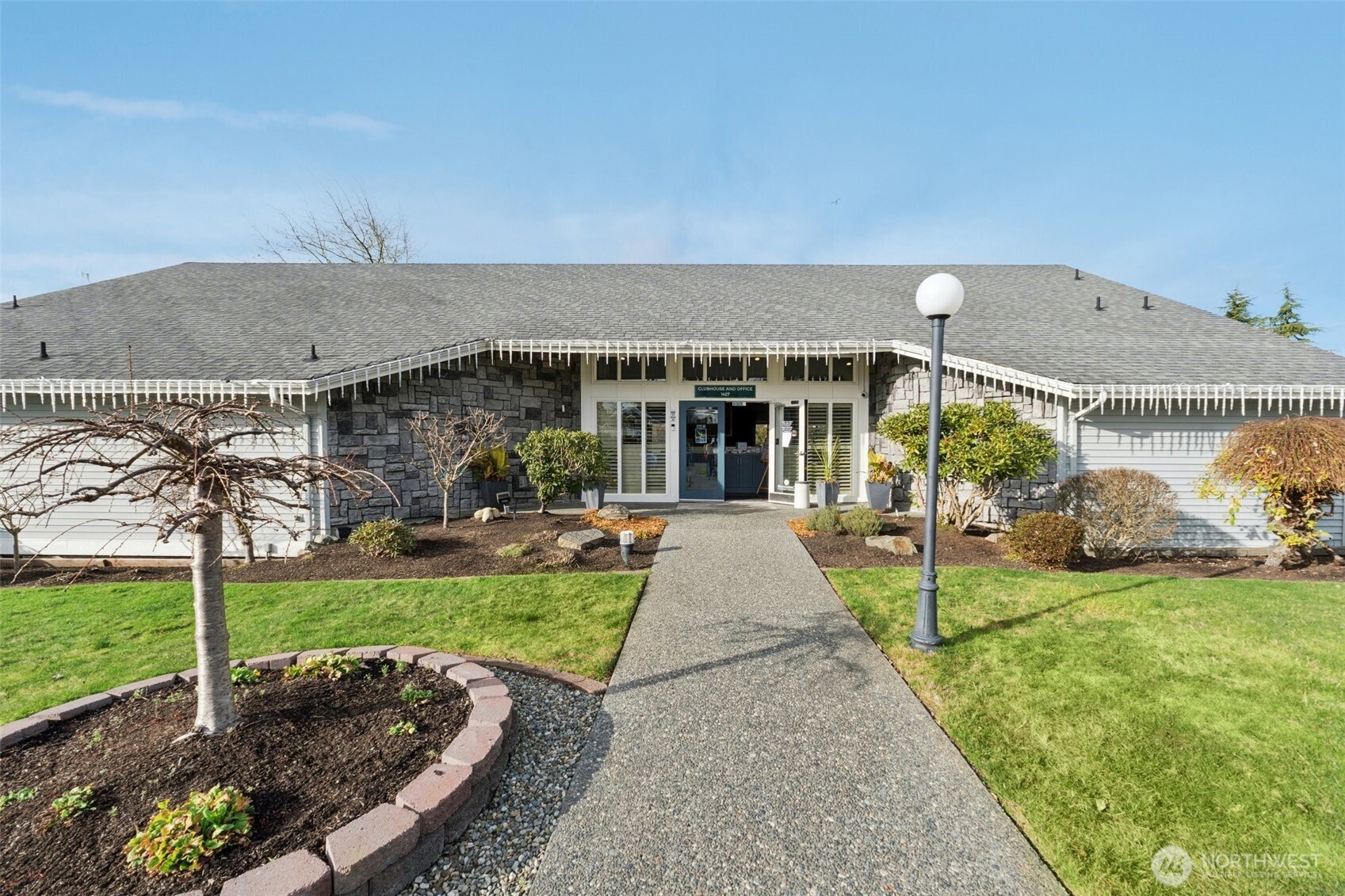 Semi-private yard area