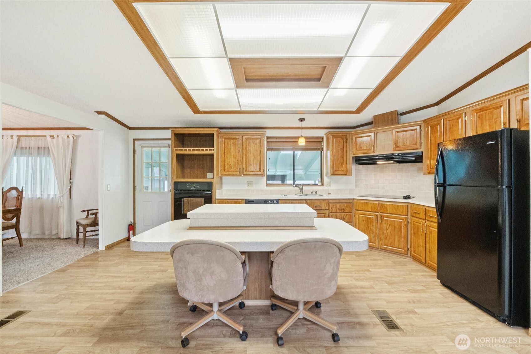 Center Island with eating bar