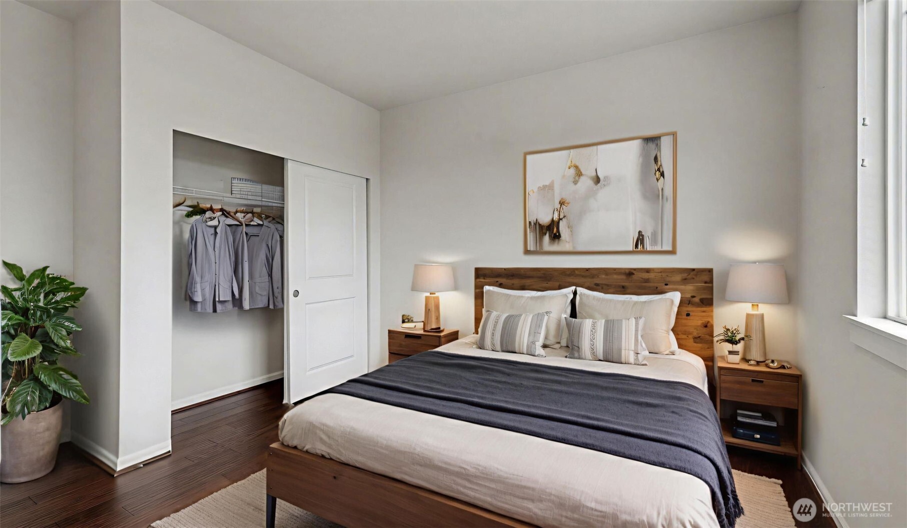 Extra large bedroom.