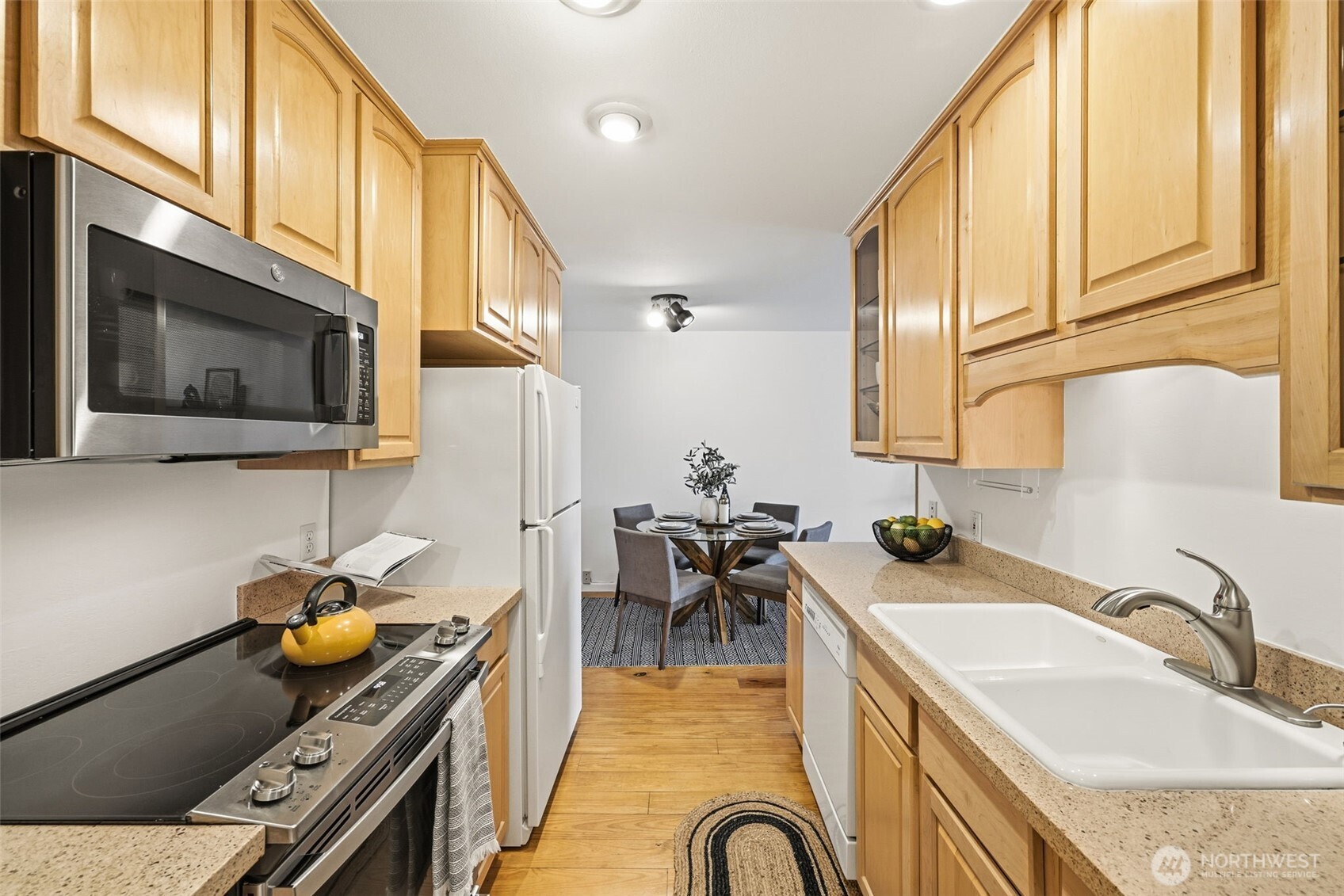 Kitchen with timeless cabinetry and clean lines
