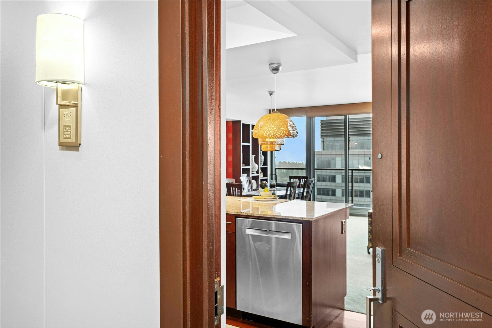 Unit 3705 is conveniently located near the elevators.