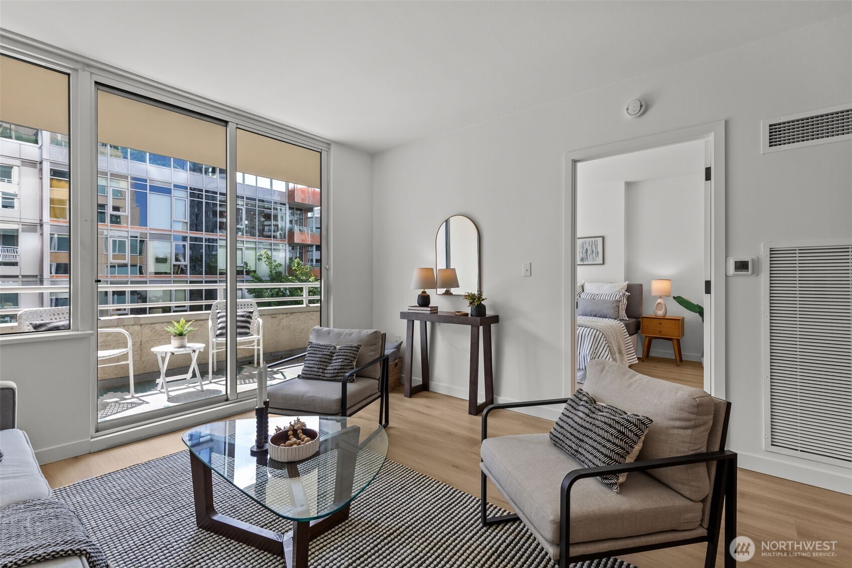 5th floor unit with open circular floorpan