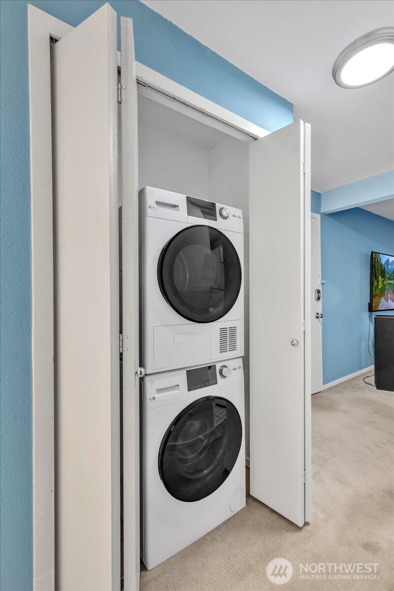 Washer & Dryer in closet