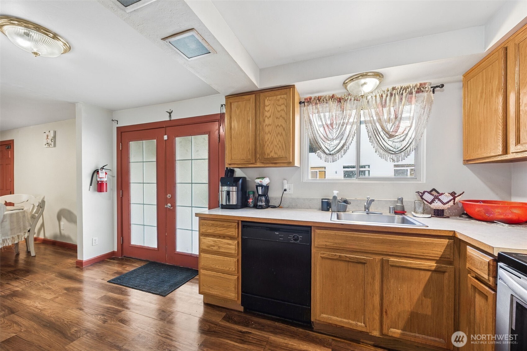 kitchen with French doors