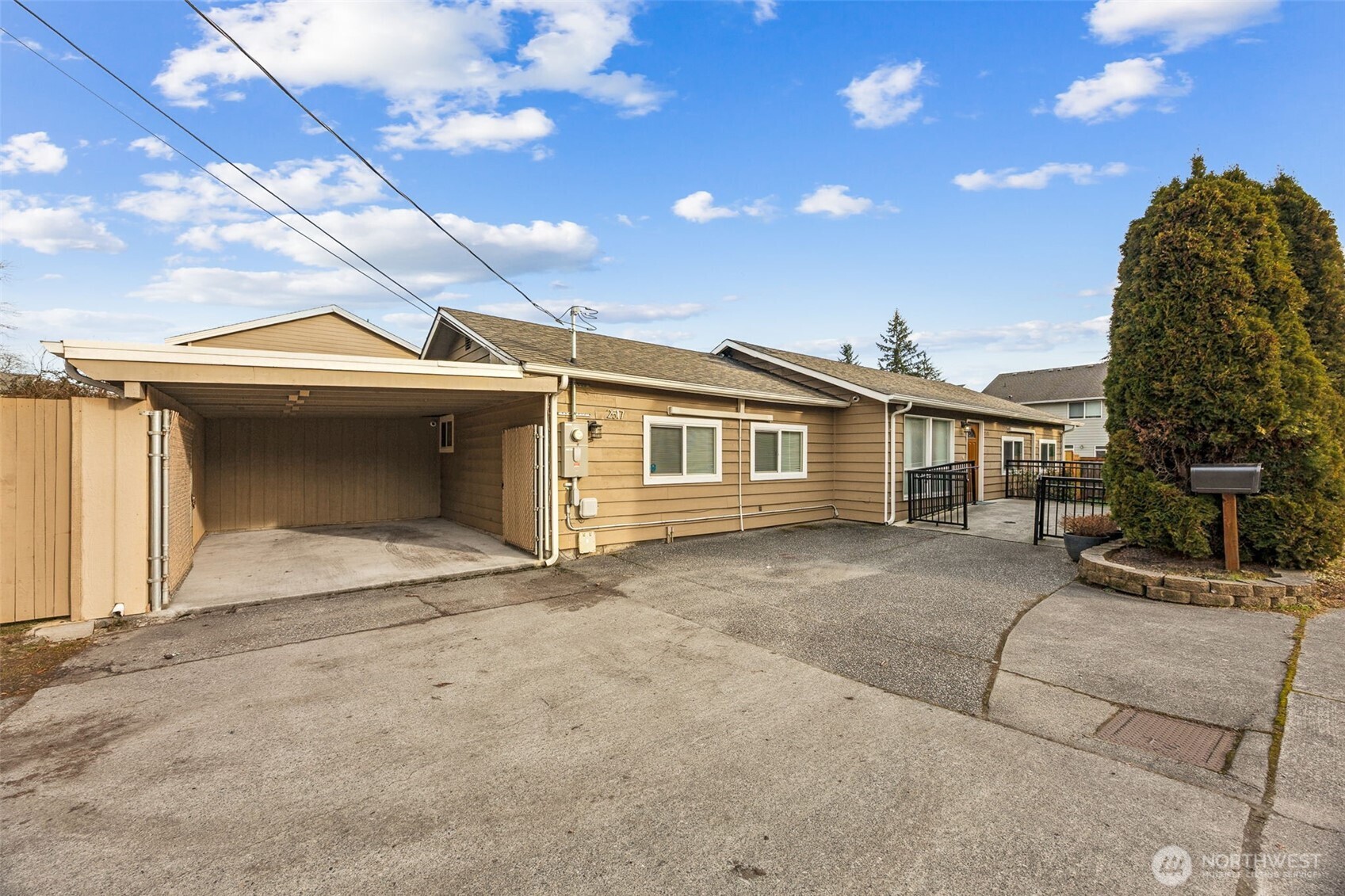 There's plenty of parking on RV parking lot