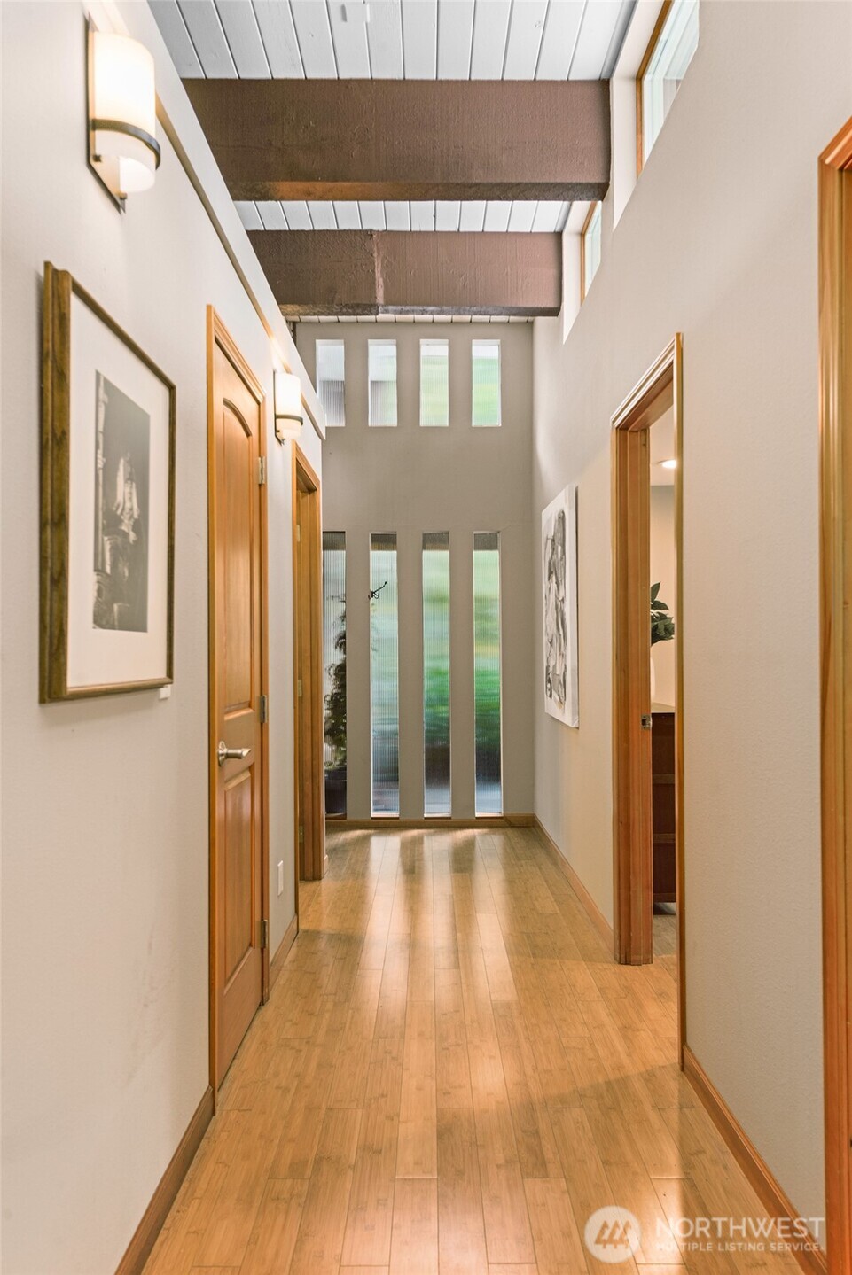 With windows, skylights, and glass doors, natural light pours into every inch of the house.