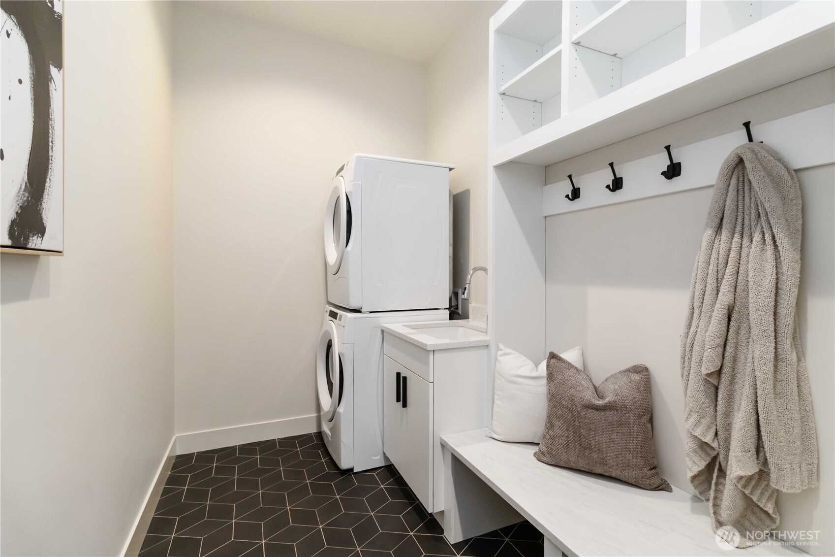 Spacious main level laundry off garage entrance.