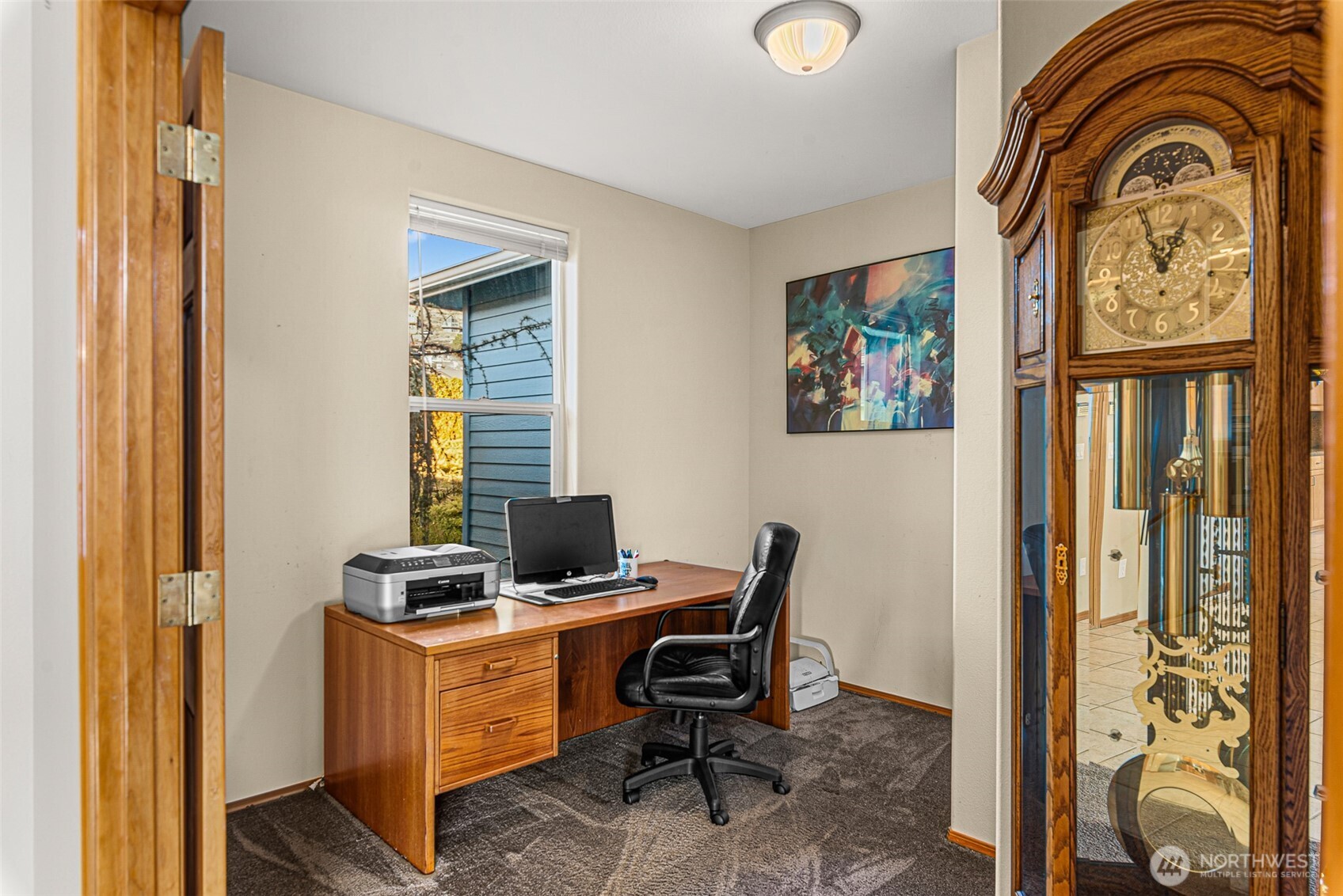 Work from home in the dedicated office