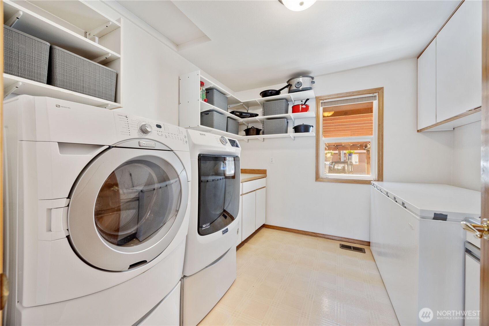 Walk in pantry and main level laundry