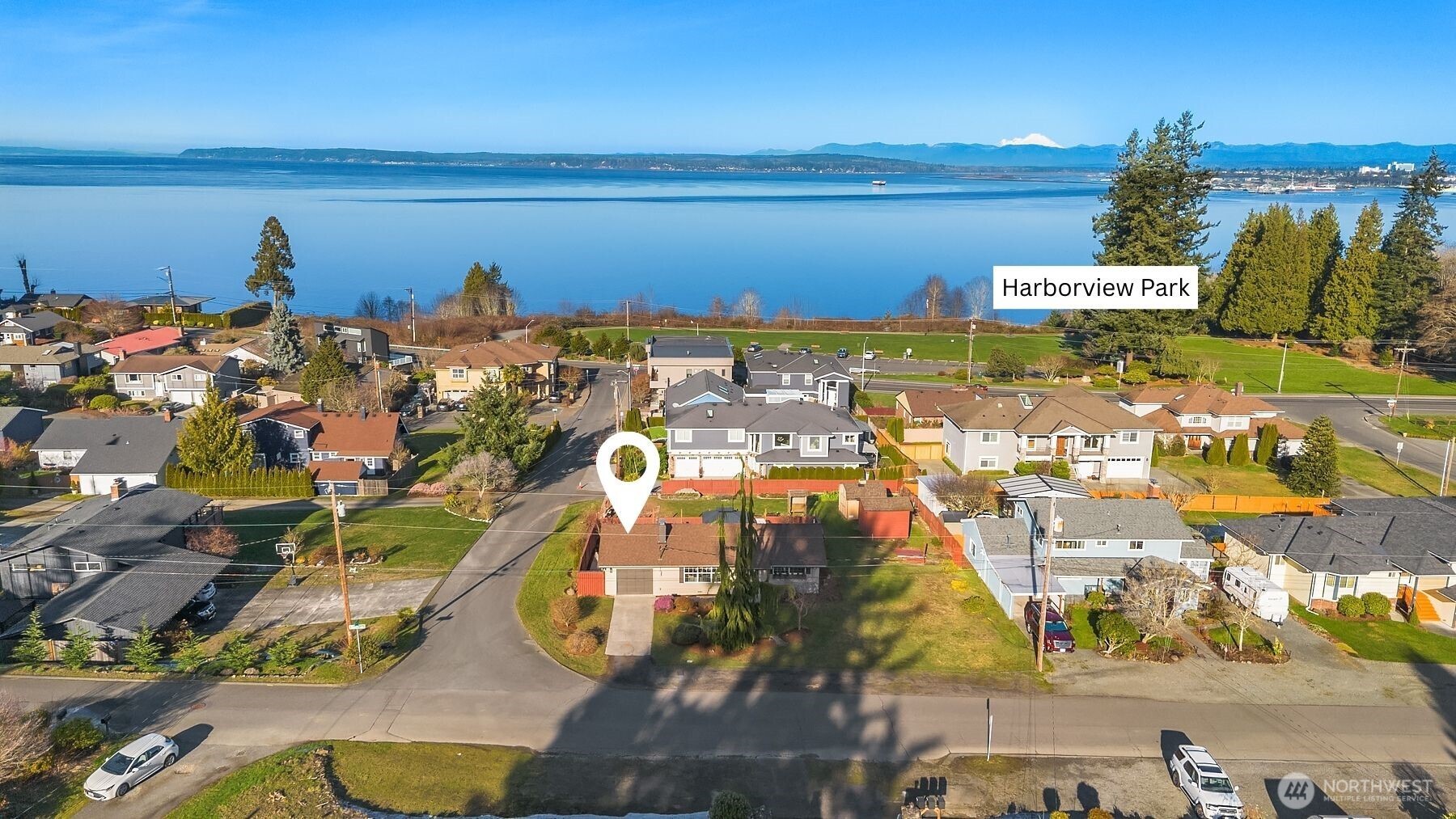 Short walk from Harborview Park.