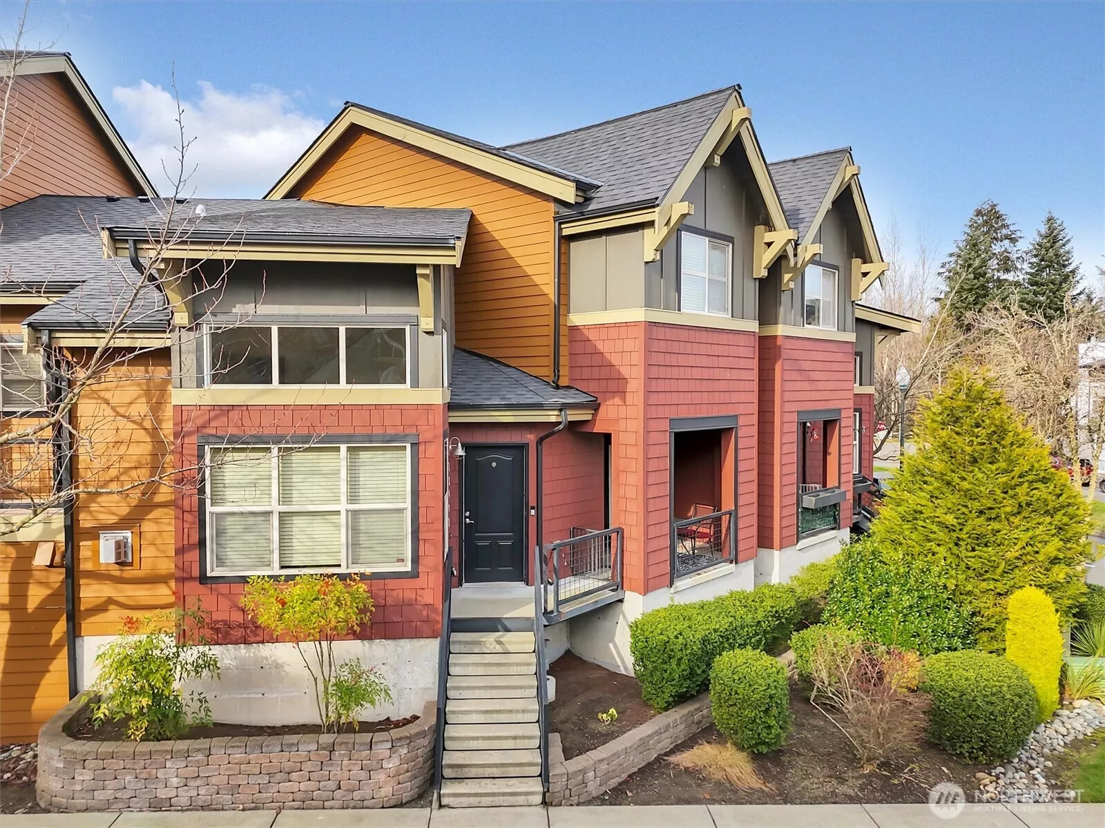 Charming townhome with great curb appeal in a well-maintained community.